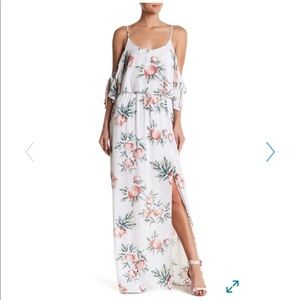 Dee Elly Cold Shoulder Floral Dress - Brand New!